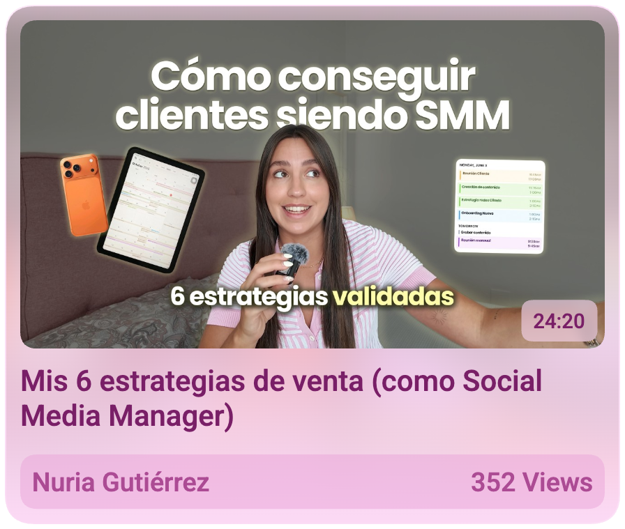 Nuria Gutiérrez — Mis 6 estrategias de venta como Social Media Manager