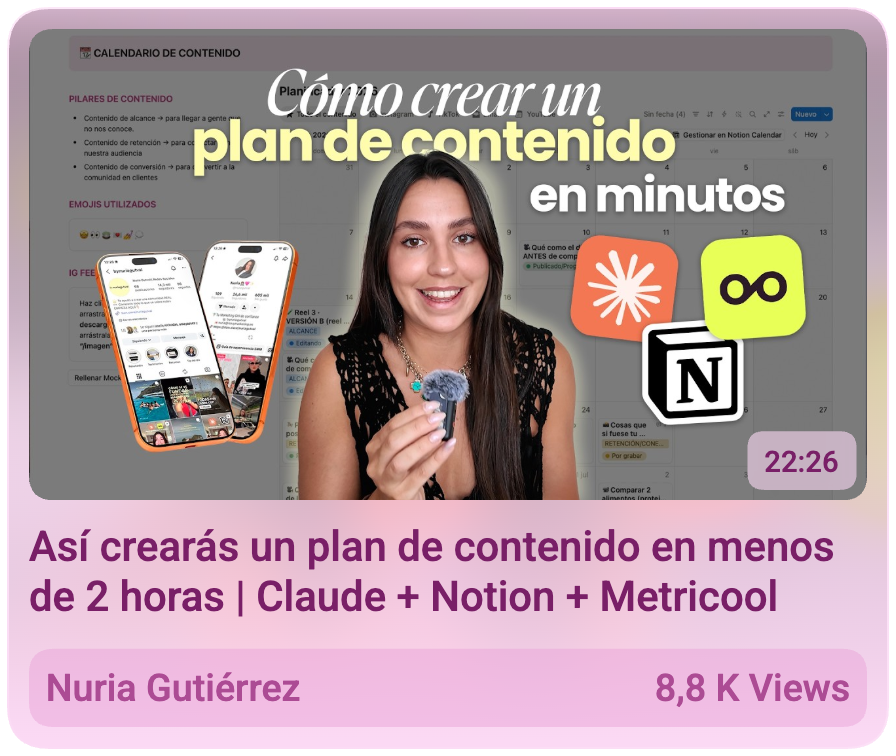 Cómo crear un plan de contenido en menos de dos horas — portada para @nuriagutval