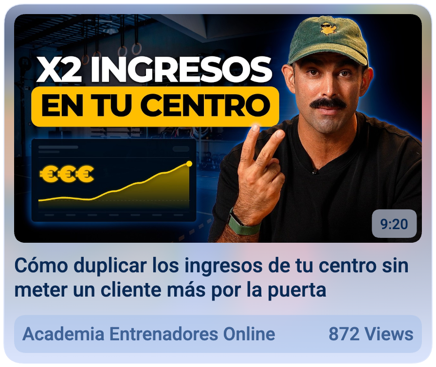 Cómo duplicar los ingresos de tu centro — portada para @academiaentrenadoresonline