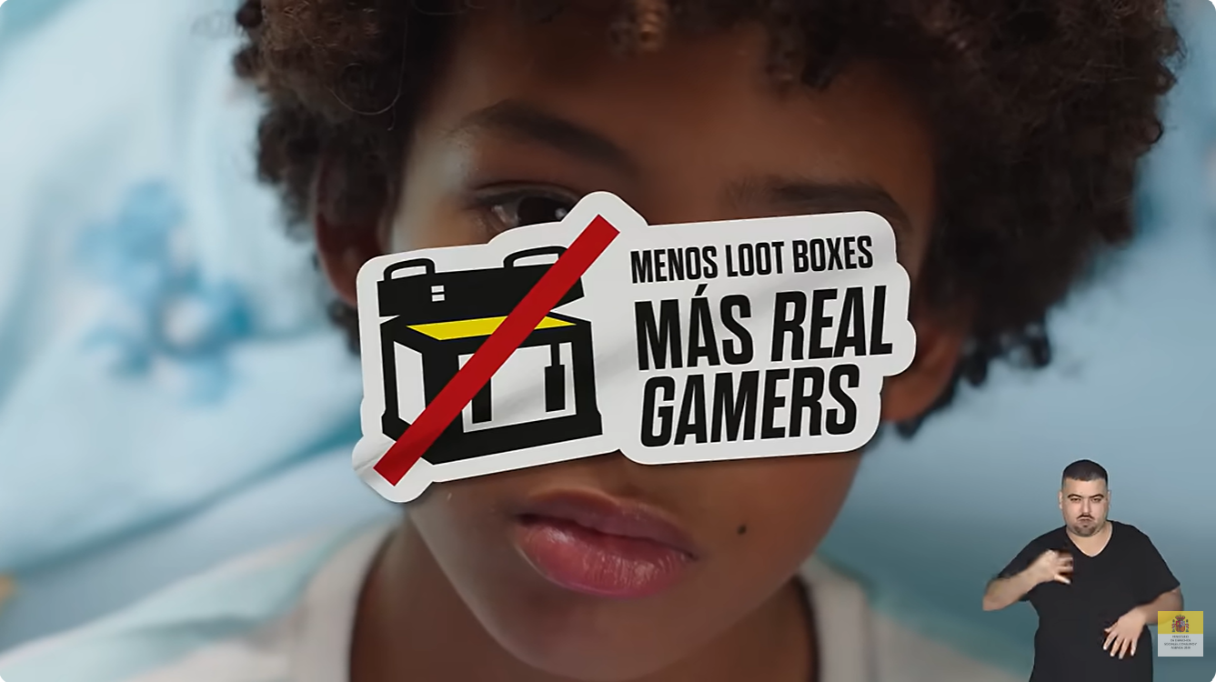 Menos loot boxes, más real gamers — campaña del Ministerio de Consumo